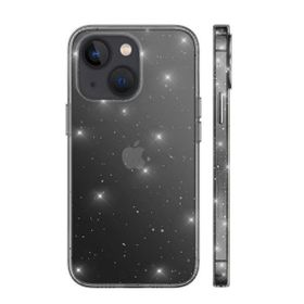 Gpack Apple iPhone 13 Mini Vixy Transparan Simli Görünüm Renksiz Kılıf