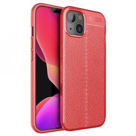 Gpack Apple Iphone 13 Niss Silikon Deri Görünümlü Nano Glass Kırmızı Cep Telefonu Kılıfı