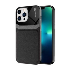 Gpack Apple iPhone 13 Pro Deri Görünümlü Tasarım Sert Arka Kapak Kılıf