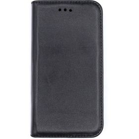 Gpack Apple iPhone 13 Pro Hakiki Deri Cüzdan Gizli Mıktanıslı Siyah Kılıf