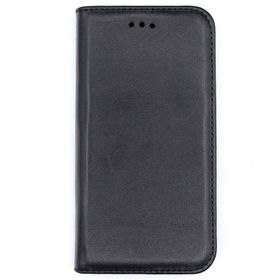 Gpack Apple iPhone 13 Pro Hakiki Deri Cüzdan Gizli Mıktanıslı Siyah Kılıf