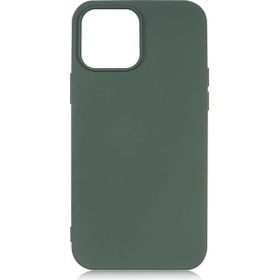 Gpack Apple iPhone 13 Pro Mara Silikon Mat Soft Korumalı Lansman Koyu Yeşil Kılıf