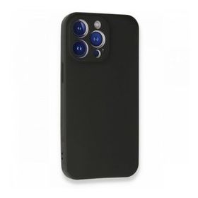 Gpack Apple Iphone 13 Pro Mat Soft Premier Nano Glass Siyah Kamera Korumalı Silikon Cep Telefonu Kılıfı