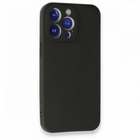 Gpack Apple Iphone 13 Pro Mat Soft Premier Nano Glass Siyah Kamera Korumalı Silikon Cep Telefonu Kılıfı