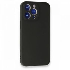 Gpack Apple Iphone 13 Pro Mat Soft Premier Nano Glass Siyah Kamera Korumalı Silikon Cep Telefonu Kılıfı