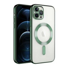 Gpack Apple iPhone 13 Pro Max Demre Renkli Silikon Magsafe Wireless Şarj Özellikli Kılıf