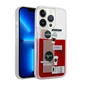 Gpack Apple iPhone 13 Pro Max Desenli Sıvılı Zore Drink Silikon Kapak Kılıf