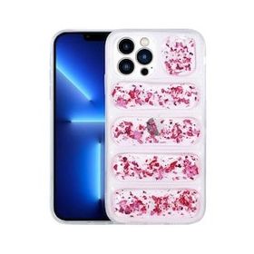 Gpack Apple iPhone 13 Pro Max Kamera Korumalı Simli Airbag'li Dalga Kapak Kılıf
