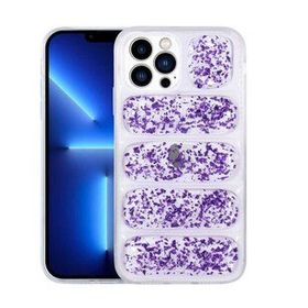 Gpack Apple iPhone 13 Pro Max Kamera Korumalı Simli Airbag'li Dalga Kapak Kılıf