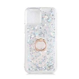 Gpack Apple iPhone 13 Pro Milce Sulu Yüzüklü Silikon Arka Kapak Gold Kılıf