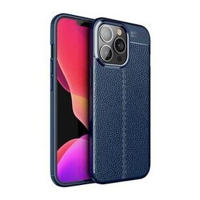 Gpack Apple Iphone 13 Pro Niss Silikon Deri Görünümlü Siyah Nano Glass Cep Telefonu Kılıfı