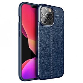 Gpack Apple Iphone 13 Pro Niss Silikon Deri Görünümlü Siyah Nano Glass Cep Telefonu Kılıfı
