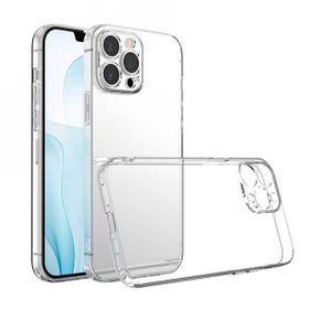 Gpack Apple Iphone 13 Pro Süper Şeffaf Renksiz Kamera Korumalı Silikon Cep Telefonu Kılıfı