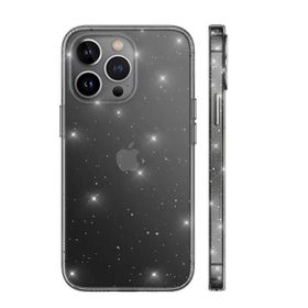 Gpack Apple iPhone 13 Pro Vixy Transparan Simli Görünüm Renksiz Kılıf