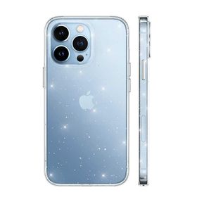 Gpack Apple iPhone 13 Pro Vixy Transparan Simli Görünüm Renksiz Kılıf