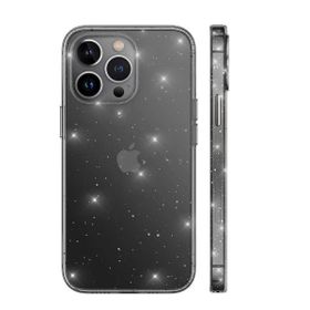 Gpack Apple iPhone 13 Pro Vixy Transparan Simli Görünüm Renksiz Kılıf