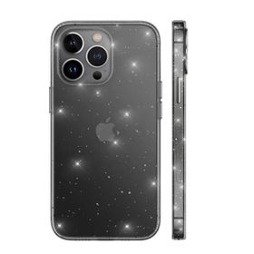 Gpack Apple iPhone 13 Pro Vixy Transparan Simli Görünüm Renksiz Kılıf