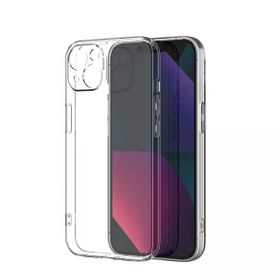 Gpack Apple İPhone 13 Süper Silikon Kamera Korumalı Şeffaf Renksiz Kılıf