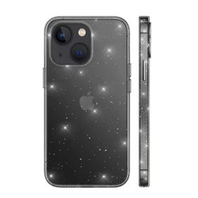 Gpack Apple iPhone 13 Vixy Transparan Simli Görünüm Renksiz Kılıf