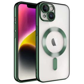 Gpack Apple iPhone 14 Demre Renkli Silikon Magsafe Wireless Şarj Özellikli Kılıf