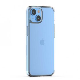 Gpack Apple İphone 14 Plus Coss Şeffaf Sert Kapak Silikon 5 mm Nano Ekran Koruma Kılıf