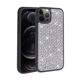 Gpack Apple iPhone 14 Pro Diamond Parlak Taşlı Ston Kapak Silikon Kılıf
