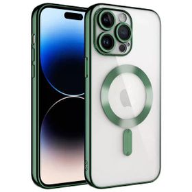 Gpack Apple iPhone 14 Pro Max Demre Renkli Silikon Magsafe Wireless Şarj Özellikli Kılıf