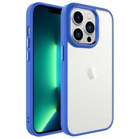 Gpack Apple İphone 14 Pro Max Ekran ve Kamera Çıkıntılı Kenarları Renkli Şeffaf Kapak Kılıf