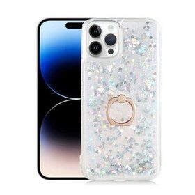 Gpack Apple İphone 14 Pro Max Milce Sulu Yüzüklü Silikon Arka Kapak Kılıf