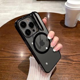 Gpack Apple iPhone 14 Pro Standlı Magsafeli Cam Kapak Kamera Korumalı Kılıf