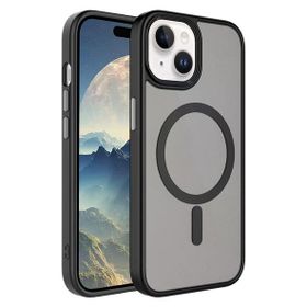 Gpack Apple iPhone 15 Plus Flet Wireless Şarj Özellikli Mat Arka Füme Yüzey Kılıf