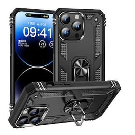 Gpack Apple iPhone 15 Pro Max Vega Tank Standlı Yüzüklü Mıknatıslı Kılıf
