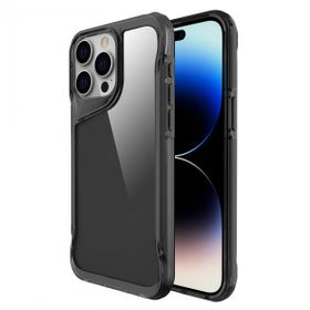 Gpack Apple iPhone 15 Pro Tmax Lüx Transparan Şeffaf Pürüzsüz Sert Silikon Kılıf