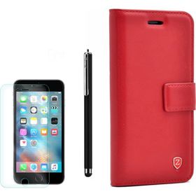 Gpack Apple iPhone 6 Kartvizitli Standli Delüx Kırmızı Kılıf