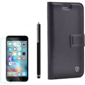 Gpack Apple iPhone 6 Kartvizitli Standli Delüx Siyah Kılıf