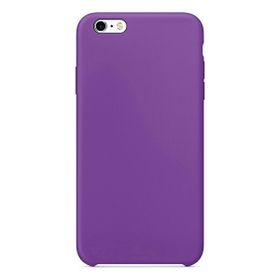 Gpack Apple iPhone 6s Plus Lansman Görünüm Silinebilir Silikon Mor Kılıf