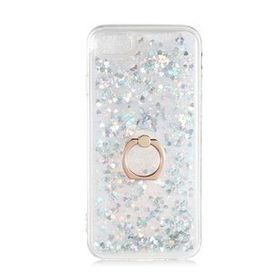 Gpack Apple iPhone 7 Milce Sulu Yüzüklü Silikon Arka Kapak Beyaz Kılıf