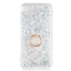 Gpack Apple iPhone 7 Milce Sulu Yüzüklü Silikon Arka Kapak Beyaz Kılıf