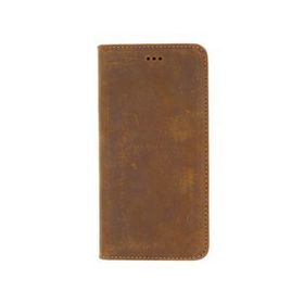 Gpack Apple iPhone 7 Plus Hakiki Deri Cüzdan Gizli Mıktanıslı Kahverengi Kılıf
