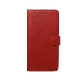 Gpack Apple iPhone 7 Plus Local Cüzdan Standlı Kartvizitli Kırmızı Kılıf