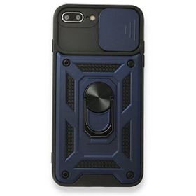 Gpack Apple iPhone 7 Tank Aramid Sürgülü Vega Yüzüklü Lacivert Kılıf