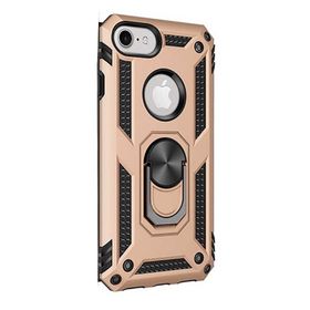 Gpack Apple iPhone 7 Vega Standlı Yüzüklü Mıknatıslı Kırmızı Kılıf