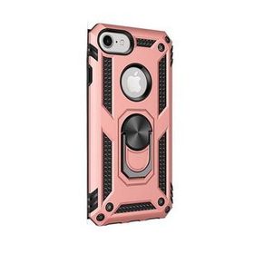 Gpack Apple iPhone 7 Vega Standlı Yüzüklü Mıknatıslı Kırmızı Kılıf