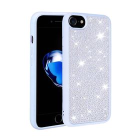 Gpack Apple iPhone 8 Parlak Taşlı Ston Kapak Silikon Kılıf