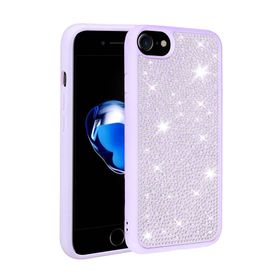 Gpack Apple iPhone 8 Parlak Taşlı Ston Kapak Silikon Kılıf
