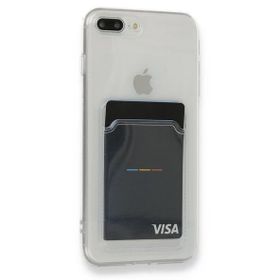 Gpack Apple iPhone 8 Plus Kartlıklı Şeffaf Silikon Lux Korumalı Kılıf