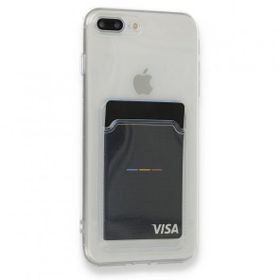 Gpack Apple iPhone 8 Plus Kartlıklı Şeffaf Silikon Lux Korumalı Kılıf