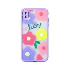 Gpack Apple iPhone X Fily Kapak Çiçek Desenli Kılıf