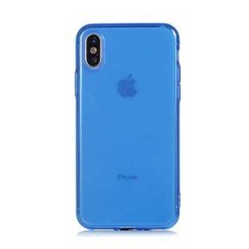 Gpack Apple iPhone X Mun Silikon Mavi Kılıf