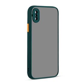 Gpack Apple Iphone Xs Max Hux Koyu Yeşil Kamera Korumalı Silikon Cep Telefonu Kılıfı